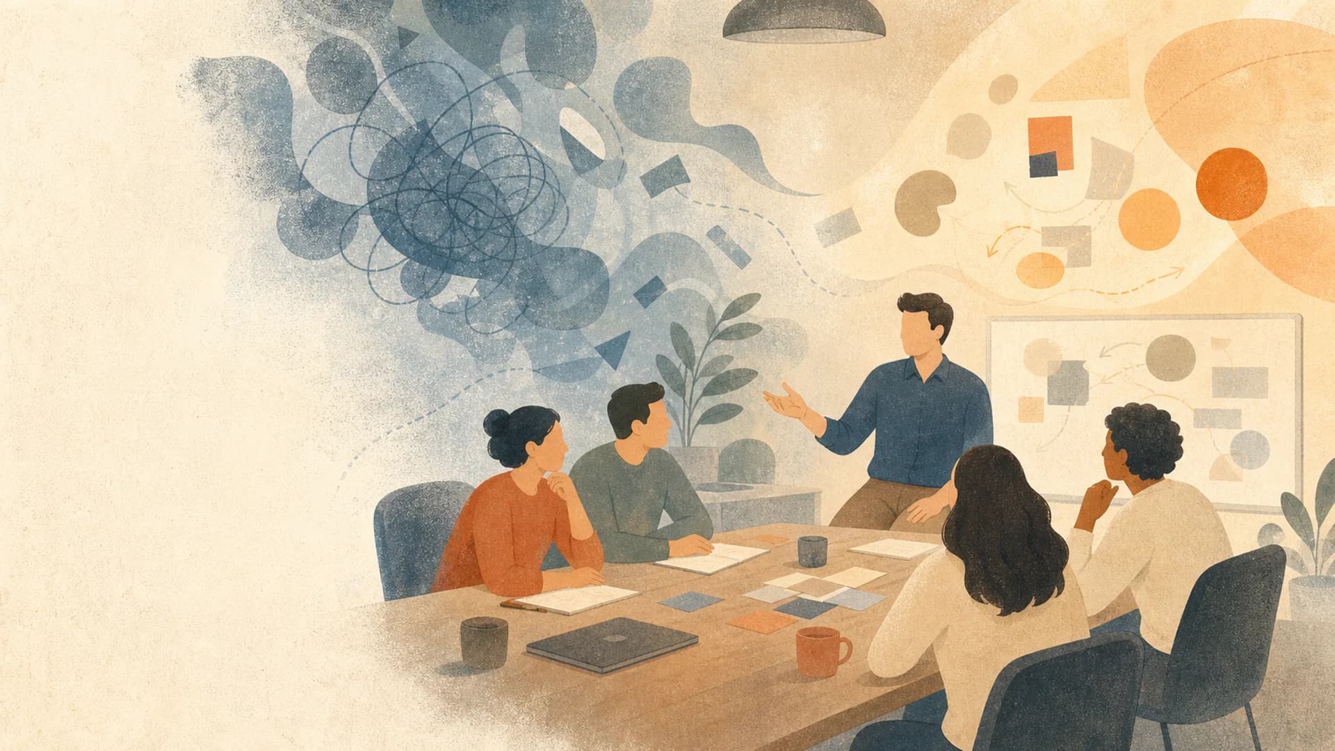 A facilitated team conversation where tangled pressure becomes clearer and more workable.